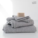 Svijetlo sivi ručnici i kuhinjske krpe u setu od 3 kom Honeycomb - Linen Tales