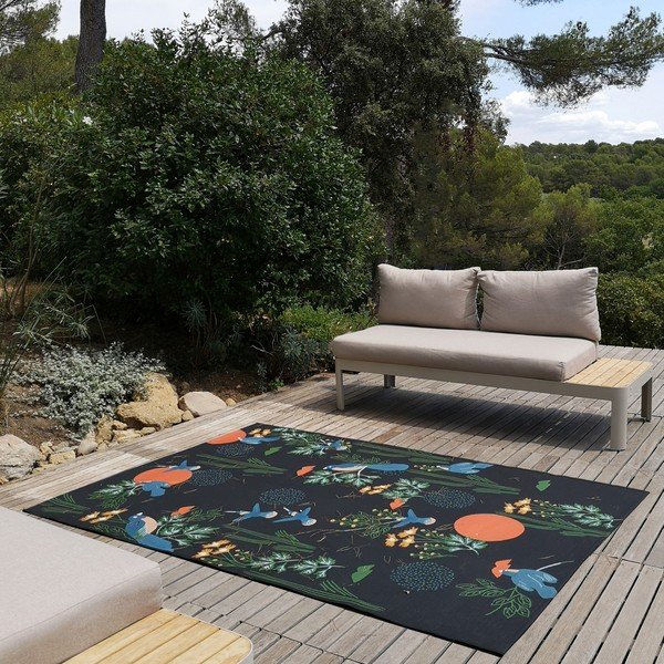 Crni tepih 123x180 cm Bloom - Nattiot-image-1