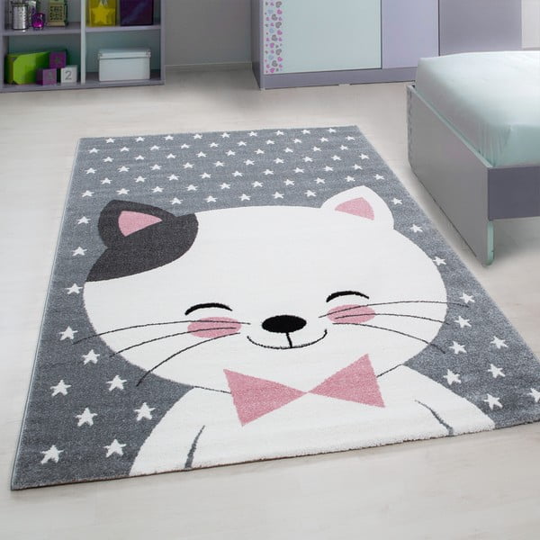 Ružičasti/sivi dječji tepih 80x150 cm Kids – Ayyildiz Carpets-image-1