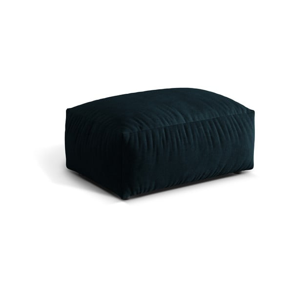 Tamno plavi baršunast modularni tabure Martina – Micadoni -image-1