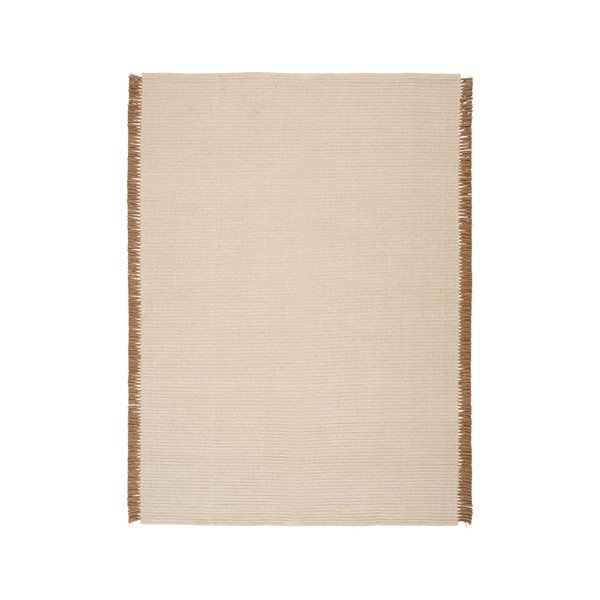 Krem ručno rađen tepih od mješavine pamuka 200x300 cm Channa – Jotex-image-2
