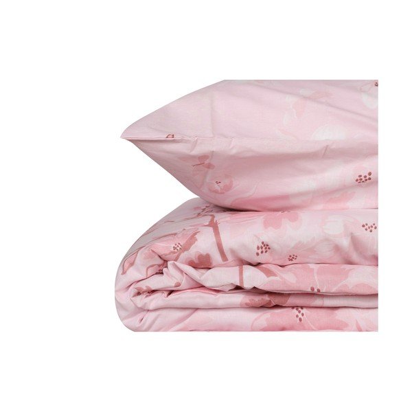 Ružičasta posteljina za krevet za jednu osobu od renforce pamuka 140x200 cm Elena – Mijolnir-image-2