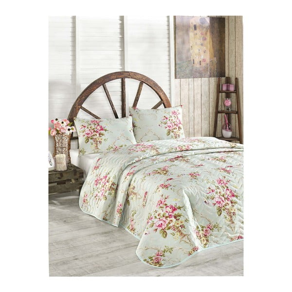 Prekrivač za bračni krevet s jastučnicama Alanur, 200 x 220 cm