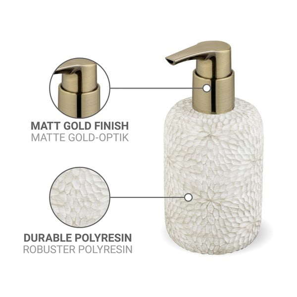 Bijeli dozator sapuna od polyresina 300 ml Montalfano – Wenko-image-4