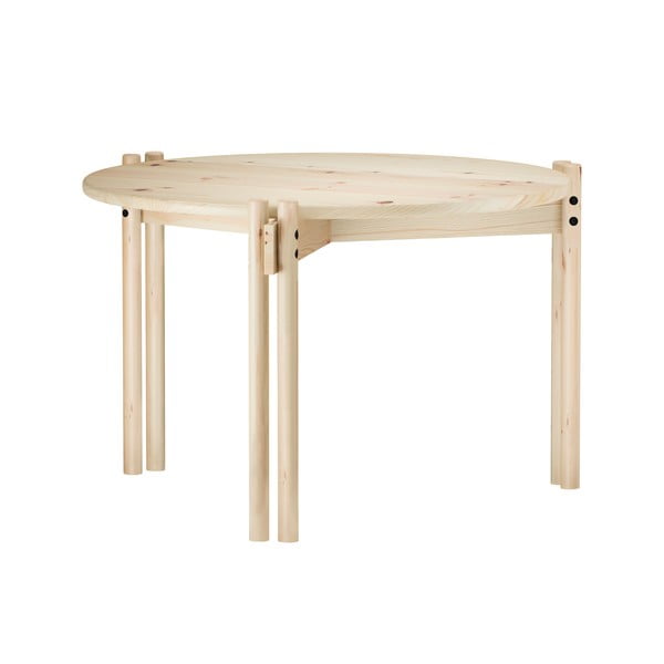 Okrugao stolić za kavu od masivnog bora u prirodnoj boji ø 60 cm Sticks – Karup Design-image-3