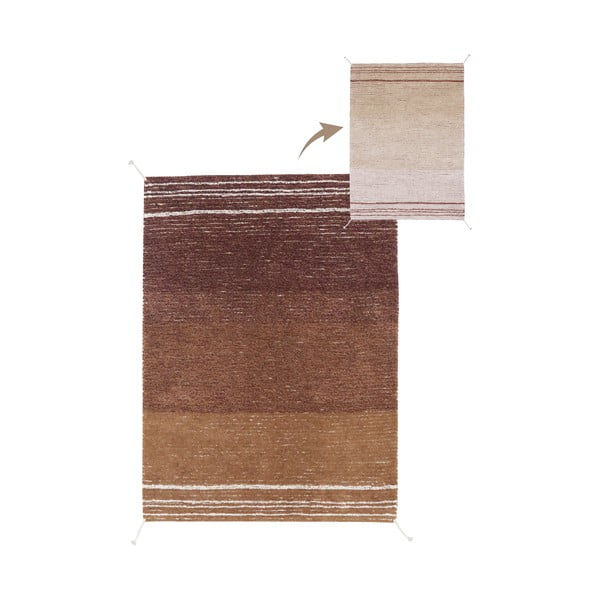 Ciglasti pamučan tepih 170x240 cm Twin Toffee – Lorena Canals