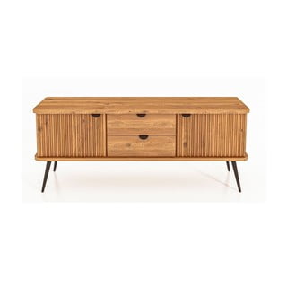 Niska komoda od hrastovine u prirodnoj boji 144x57 cm Kula - The Beds