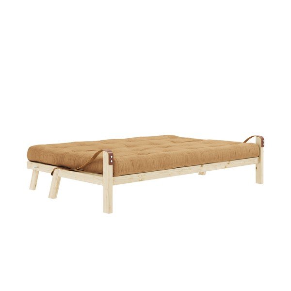 Senf žuta sklopiva sofa od samta 204 cm Poetry – Karup Design-image-3