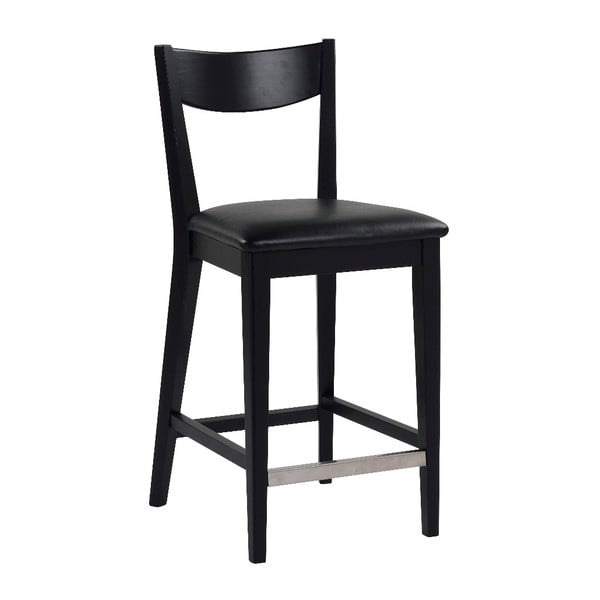 Crna barska stolica sa crnim Rowico Dylan sjedalom
