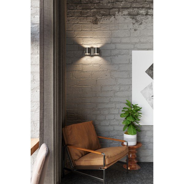 Crna zidna lampa Solux Roda-image-1