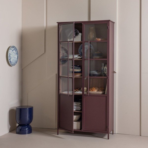 Bordo metalna vitrina 99x203x45 cm Exhibit – WOOOD-image-2