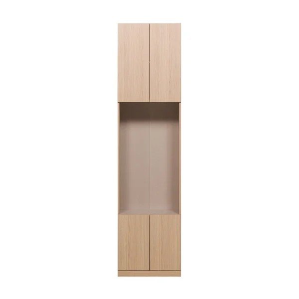Modularni garderobni ormar u prirodnoj boji 54x215 cm Build – WOOOD