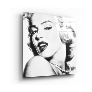 Staklena slika insigne Marilyn Monroe, 40 x 40 cm