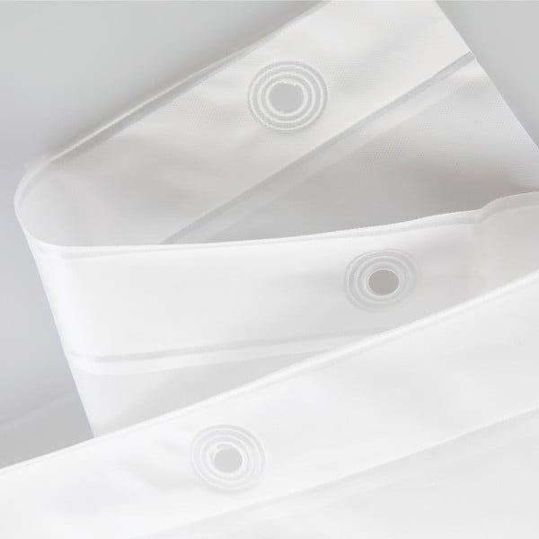 Bijela zavjesa za tuš iDesign PEVA Liner, 183 x 183 cm-image-4