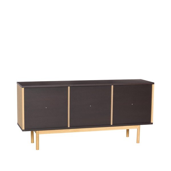 Smeđa komoda u dekoru hrasta 140x65x35 cm Dual – Hübsch-image-4