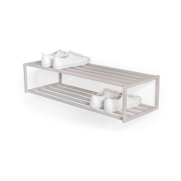 Smeđe-sivi željezni viseći ormarić za cipele 78x20,5x30,5 cm School – Spinder Design