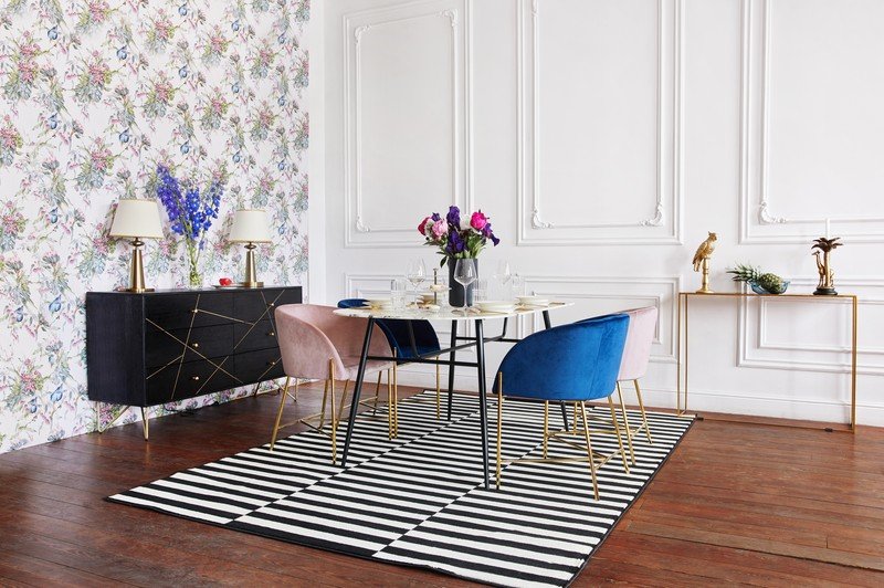 Inspiracija: Glamurozni stil, Blagovaonica