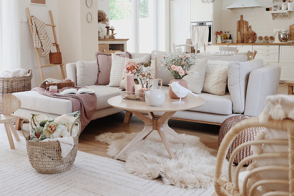 Inspiracija: Dnevna soba, Romantični stil