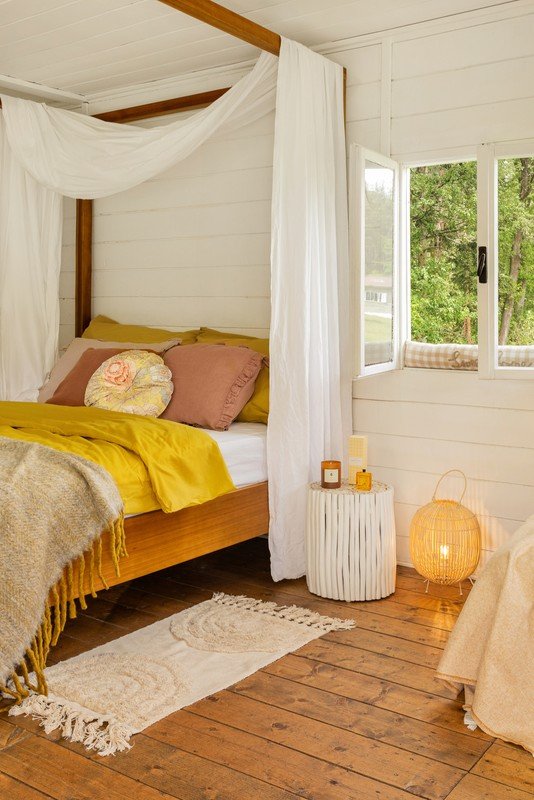 Inspiracija: Romantični stil, Rustikalni stil, Spavaća soba, Tekstil