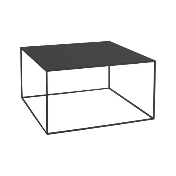 Crni stolić za kavu Custom Form Tensio, 80 x 80 cm