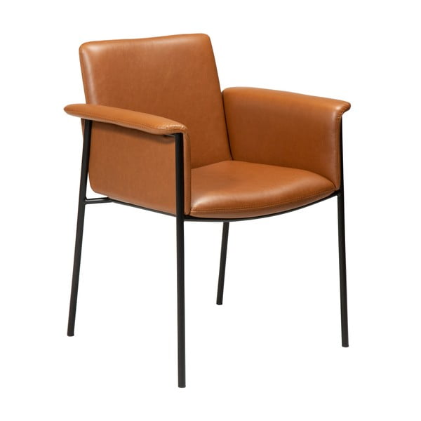 Svijetlosmeđa blagovaonska stolica od imitacije kože DAN-FORM Denmark Vale
