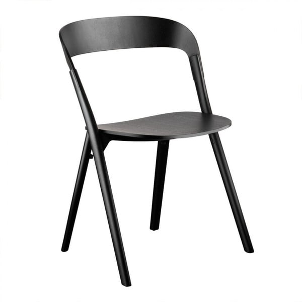 Crna blagovaonska stolica od jasenovog drveta Magis Pila