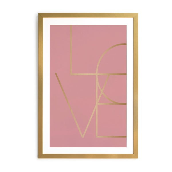 Slika u okviru Velvet Atelier Golden Love, 40 x 60 cm