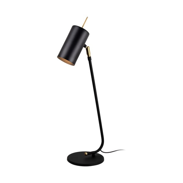 Crna stolna lampa Squid Lighting Geo, visina 60 cm