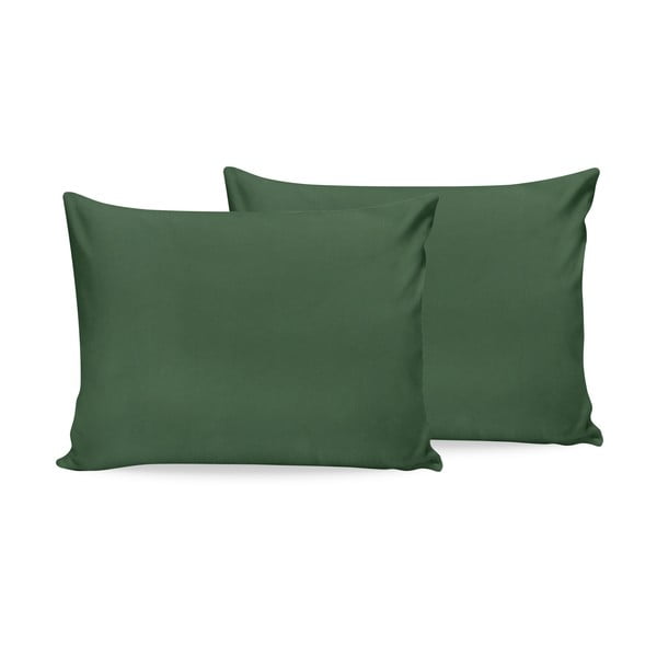 Set s 2 zelene pamučne jastučnice Beverly Hills Polo Club, 50 x 70 cm