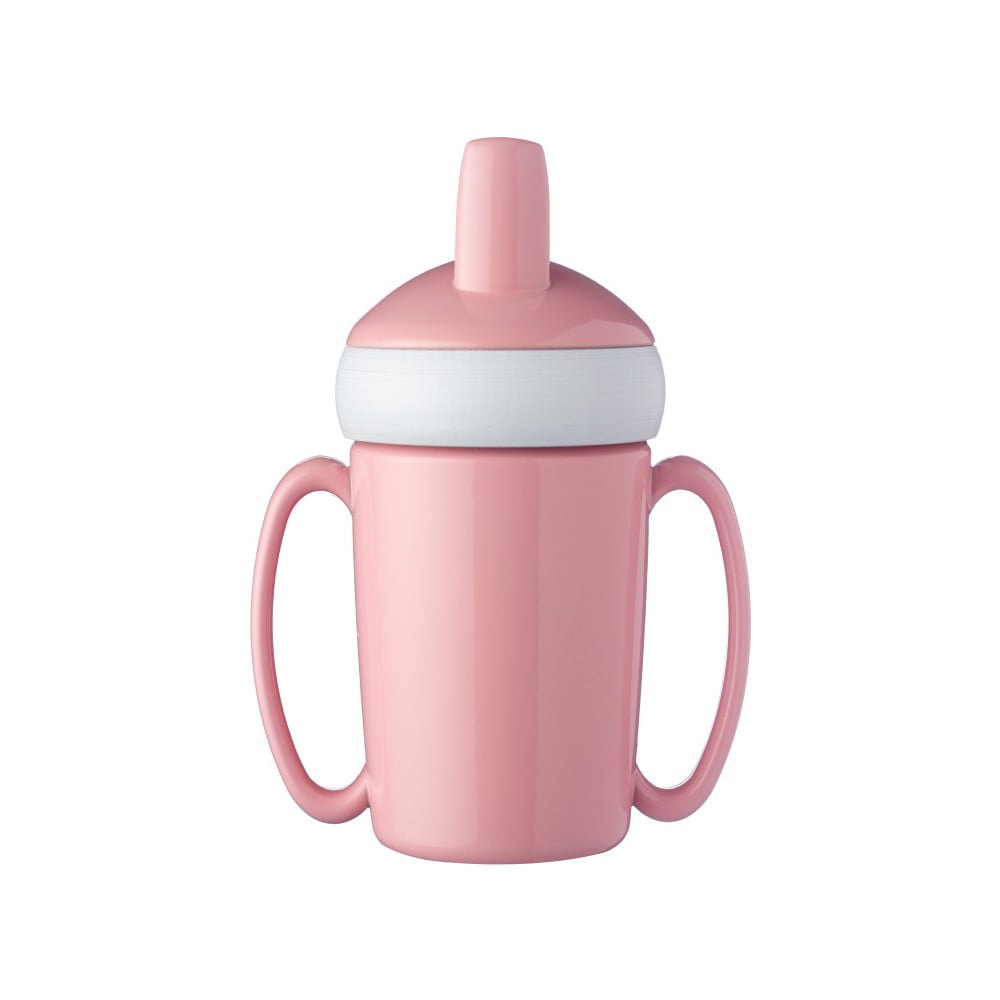 Ružičasta bočica za vodu za bebe Rosti Mepal Trainer Mug, 200 ml