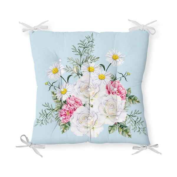 Jastuk za stolicu s udjelom pamuka Minimalist Cushion Covers Spring Flowers, 40 x 40 cm