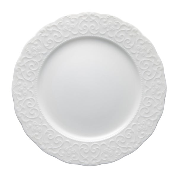 Bijeli porculanski tanjur Brandani Gran Gala, ⌀ 25 cm