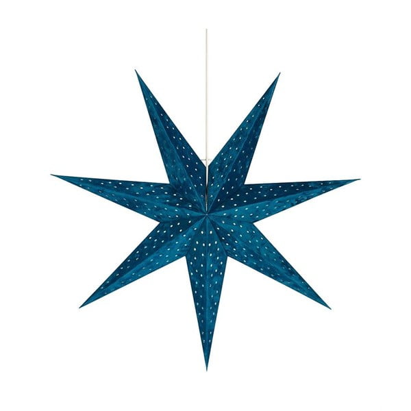 Plava viseća dekoracija Markslöjd VELURS, visina 75 cm