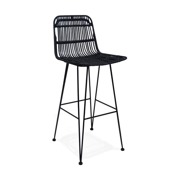 Crni bar stolica kokoon liano, visina sjedala 75 cm