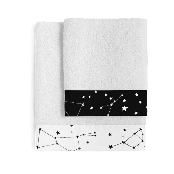 Set od 2 pamučna ručnika Blanc Constellation