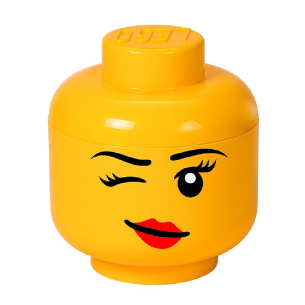 Žuta kutija u obliku glave LEGO® Winky ⌀ 16,3 cm