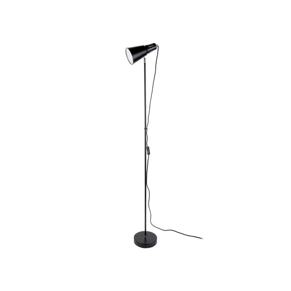 Crna podna lampa Leitmotiv Mini Cone, visina 147,5 cm