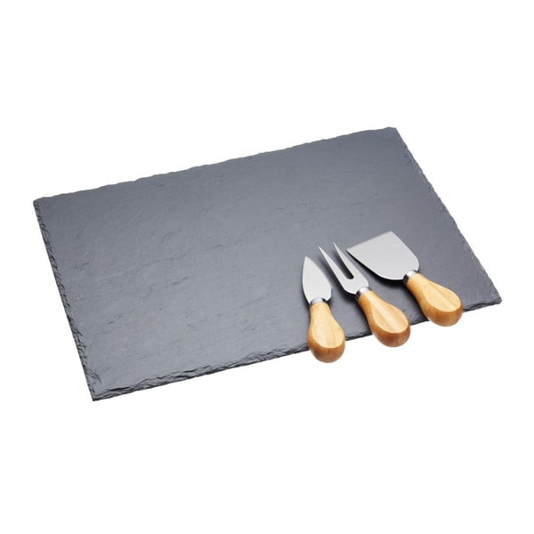 Set noževa za sir i ploča za rezanje Kitchen Craft 35 x 25 cm