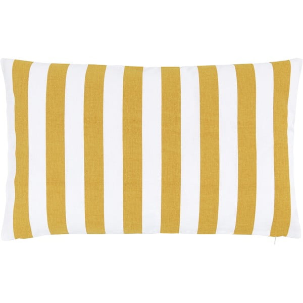 Bijelo-žuta ukrasna jastučnica Westwing Collection Timon, 30 x 50 cm