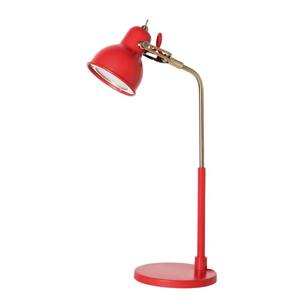 Crvena stolna svjetiljka s LED svjetlom SULION Bang