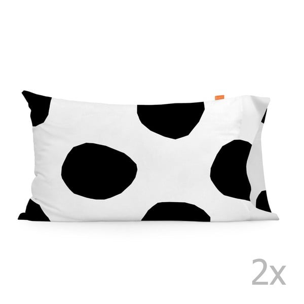 Set od dvije pamučne jastučnice Blanc Dot, 50 x 75 cm