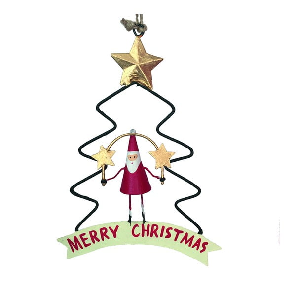 Viseći božićni ukras Santa in Christmastree - G-Bork