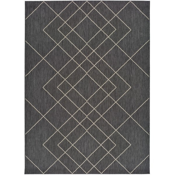 Sivi vanjski tepih Universal Hibis, 160 x 230 cm