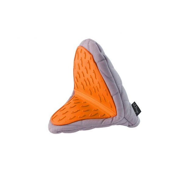 Narančasto-siva pamučna rukavica sa silikonom Vialli Design