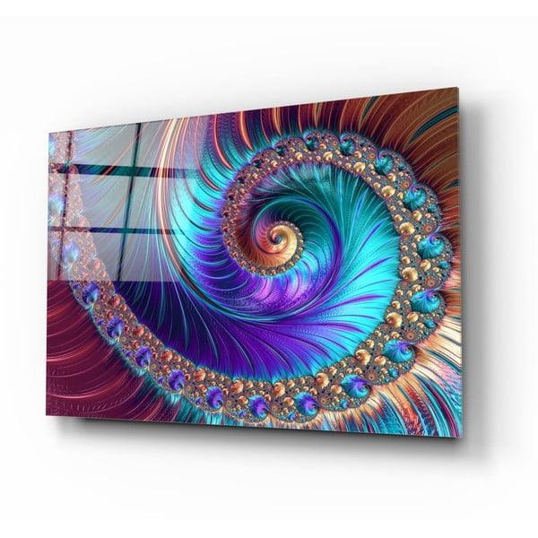 Staklena slika Insigne Peacock