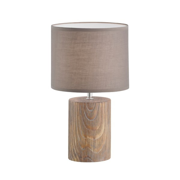 Smeđa stolna lampa Fischer & Honsel Malik, visina 35 cm