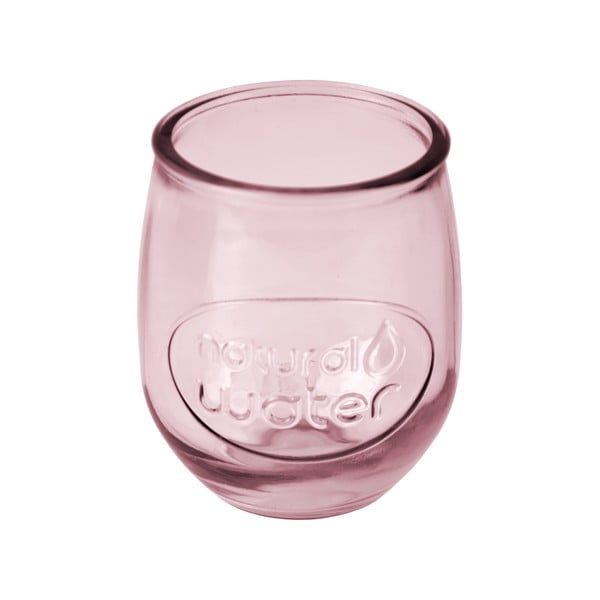 Ružičasta čaša od recikliranog stakla Ego Dekor Water, 0,4 l