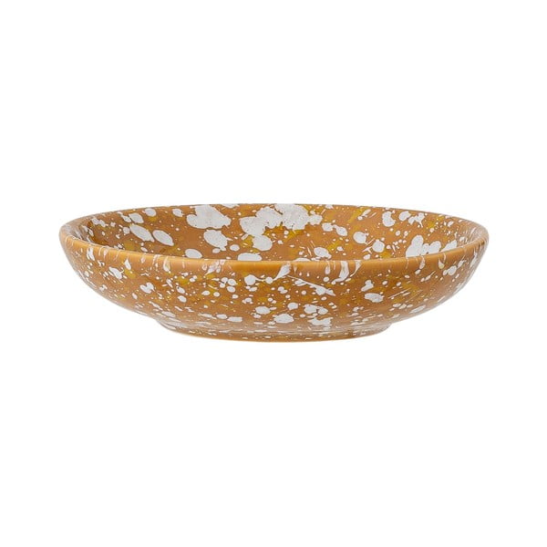 Narančasto-bijeli keramički desertni tanjur Bloomingville Carmel, ø 11 cm