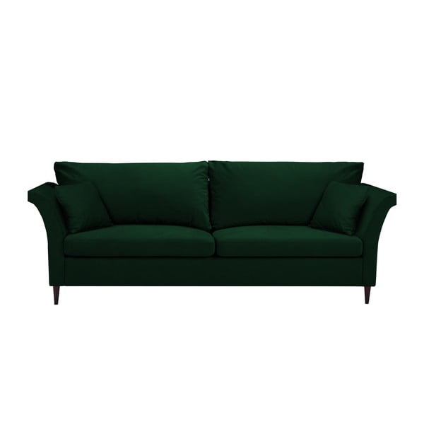 Zeleni kauč na razvlačenje s prostorom za odlaganje Mazzini Sofas Pivoine