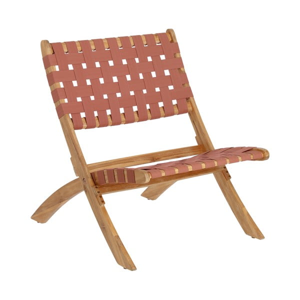 Terakota vrtna sklopiva stolica od bagremovog drveta Kave Home Chabeli
